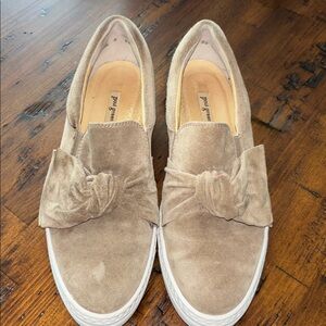 Paul Green Tan Suede Loafers